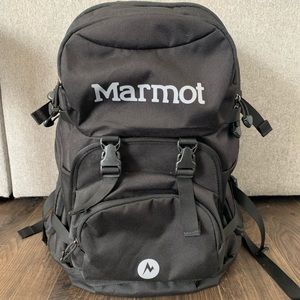 Marmot Gunnison Black Backpack Outdoor Hiking Travel Daypack Camping
